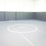 Wall and Floor Mat Protection in Wrestling Room