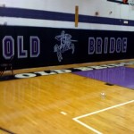 Wall matting logo and lettering at Old Bridge High School, New Jersey